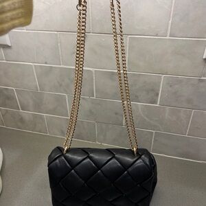 Black Quilted Chain Bag